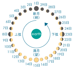 月の満ち欠け